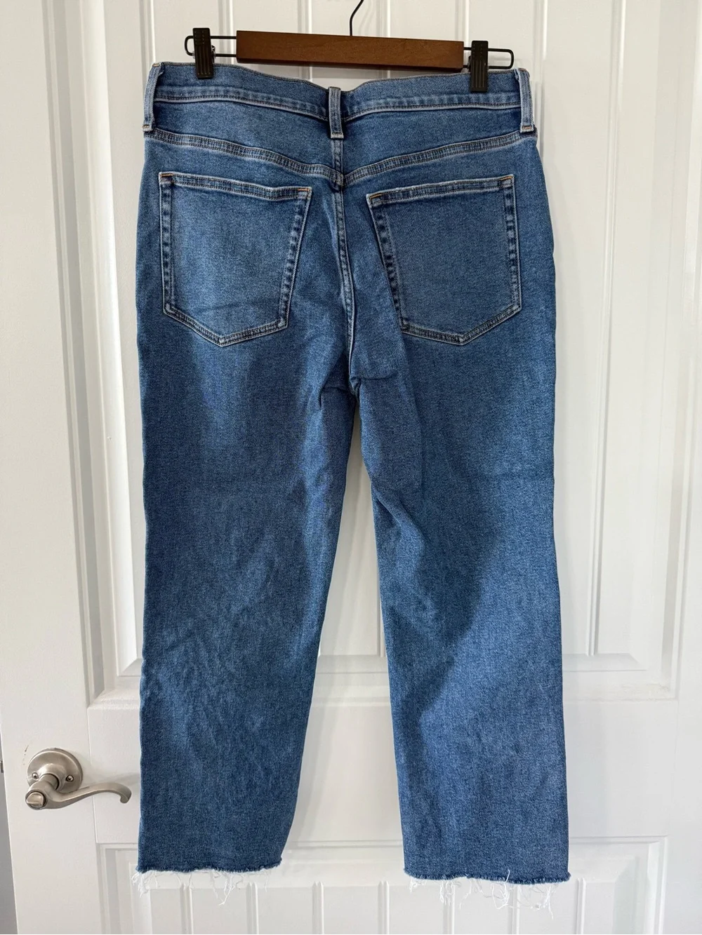 Lot Bundle 2 pairs J. Crew Ankle Crop Denim Jeans - Frayed Hem Size 28 Petite